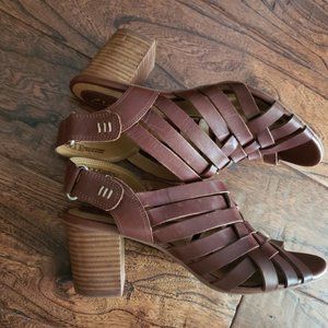 CLARKS ARTISAN Black Leather black sandals 9